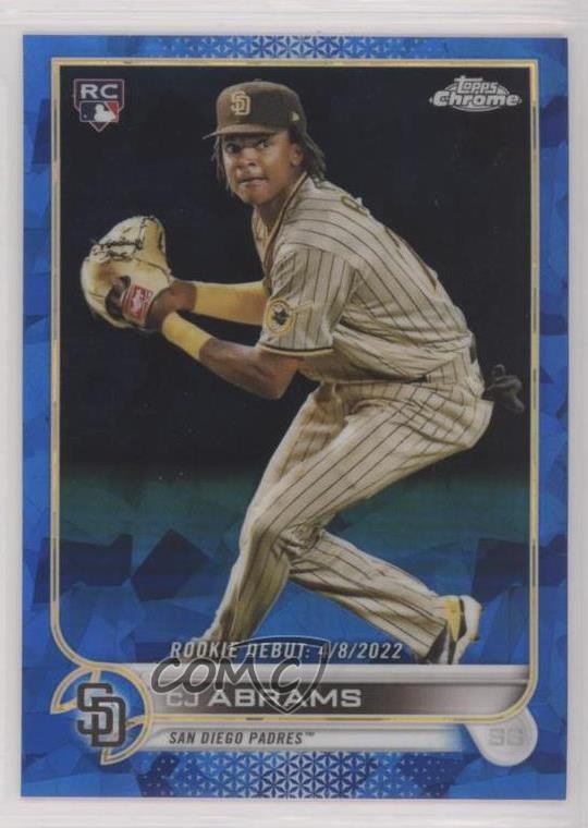 2022 Topps Chrome Update Sapphire Rookie Debut CJ Abrams #US222 Rookie RC 0n5z