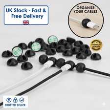 Car USB Data Cable Clips Tidy Cable organiser Self Adhesive Cord Wire Holder