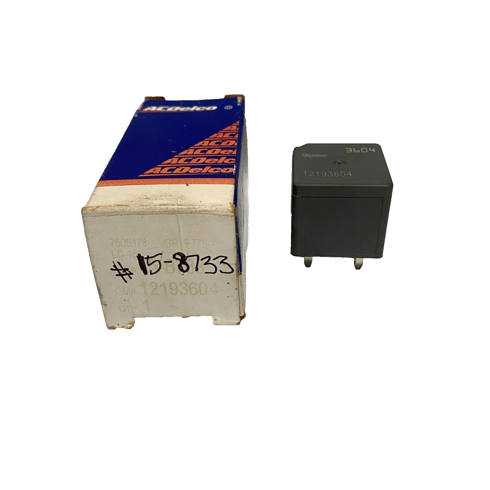 ACDelco Multi Use 4 Pin Relay ACD# 15-8733, GM# 12193604 NIB, NEW