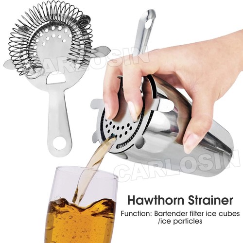 Cocktail Shaker Set Kit Stainless Steel Drink Boston Jigger Mixer Bar 750ml AU - Picture 7 of 12