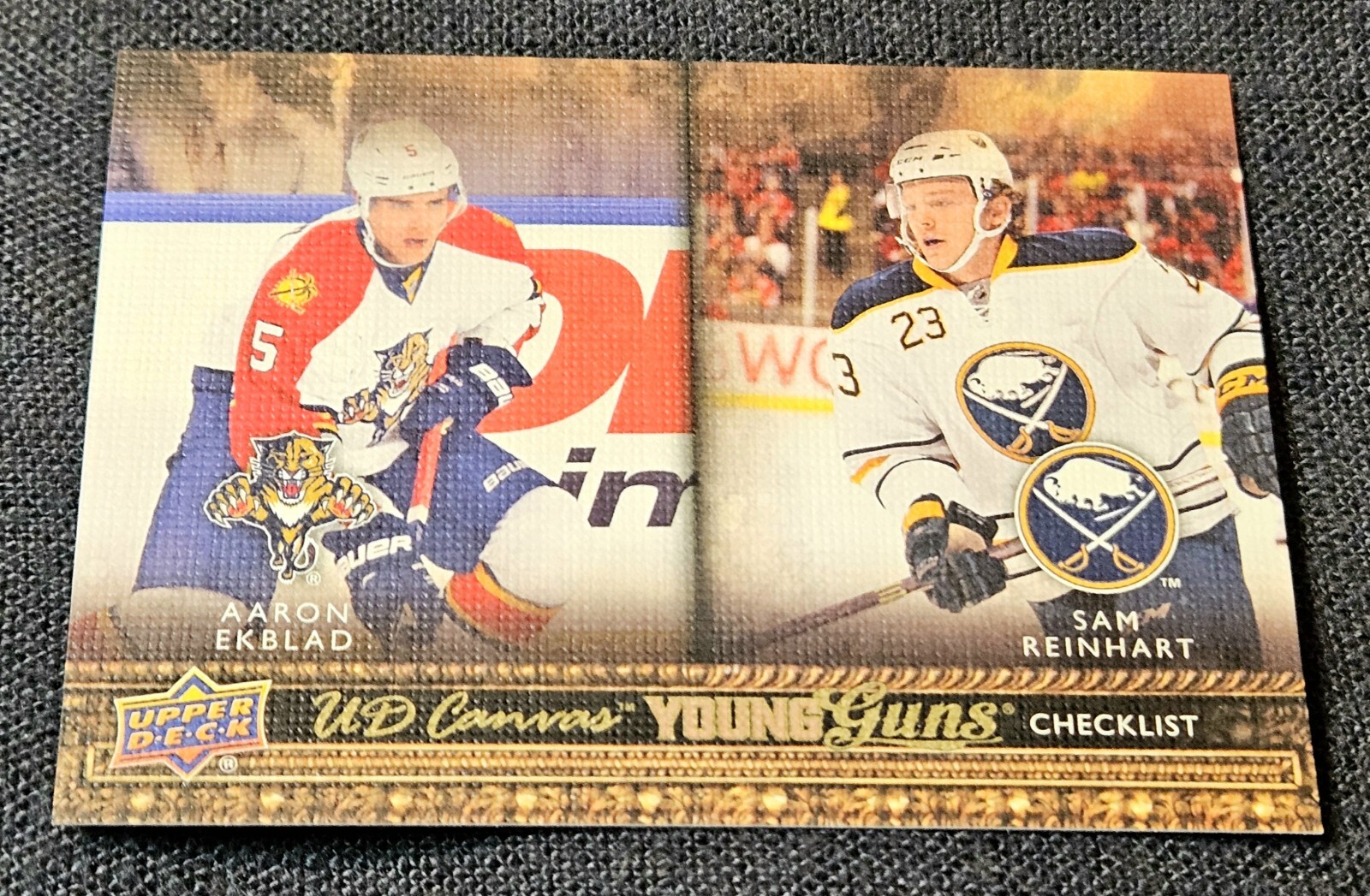 2014-15 Upper Deck Canvas Young Guns Aaron Ekblad Sam Reinhart Rookie RC #C120