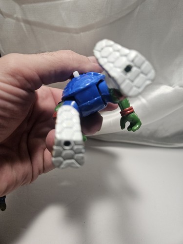 Vintage TMNT Lot Of 2 Figures TD Shell Kickin Raph & Slap Shot Leo - Picture 4 of 8