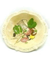 Vintage Los Angeles Potteries Pasta Platter Bowl Tan #2017. CA USA. 1960’s.