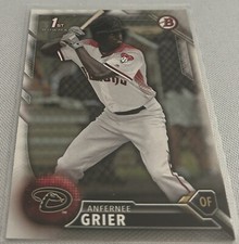 2016 Bowman Draft Baseball Anfernee Grier Arizona Diamondbacks 1st Bowman #BD-11