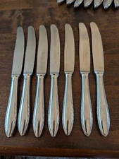 7-VINTAGE BERNDORF ROSTFREI NICRO STAINLESS DESSERT KNIVES 8-1/2"