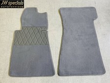 Fußmatten Autoteppiche für Mercedes SL R107 1971-89 Grau Neu Velours Kunstleder