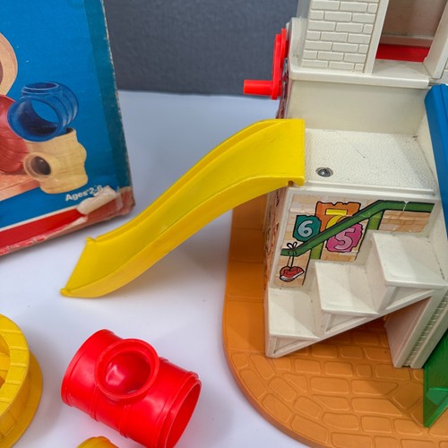 Vintage Fisher Price Play Family Sesame Street Clubhouse #937 1976 with box - Picture 8 of 20