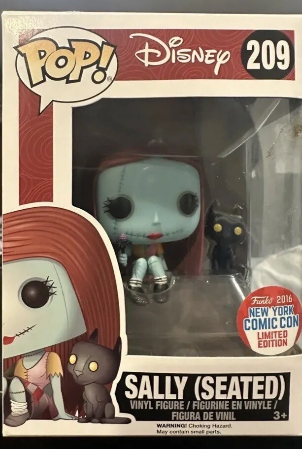 Funko Pop - Pesadilla Antes De Navidad - Sally Sentated Con Gato #209 - Nycc 2016