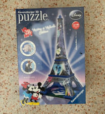 New Ravensburger 3D Mickey and Minnie Eiffel Tower 216 Piece Puzzle