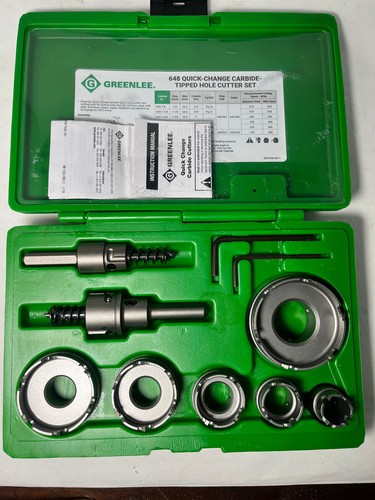 Greenlee 648 Quick Change Carbide Cutter Set