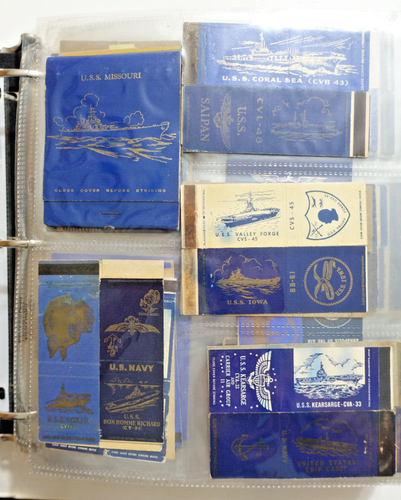 WWII US NAVY MATCHBOOK COVERS COLLECTION 785+ Carriers,Destroyers,Battleships++ - Picture 3 of 24