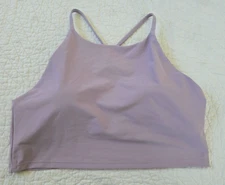 Old Navy Active Powersoft Tank Top Crop Light Support Built In Bra XXL Lilac