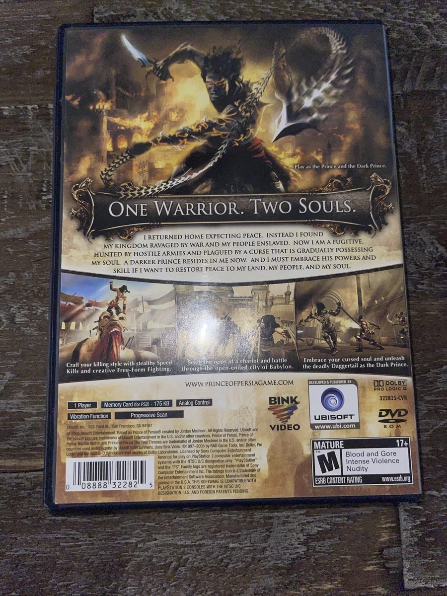 Prince of Persia: The Two Thrones PS2 Complete W/Manual 8888322825