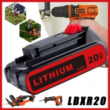 Replacement for Black and Decker 20 Volt 2.0Ah MAX Lithium LBXR20 LBX20 Battery