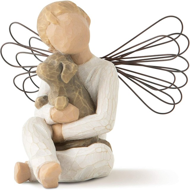 Willow Tree | ANGEL OF COMFORT FIGURINE NEW 26062 CUTE PUPPY KID RARE RETIRED | eBay