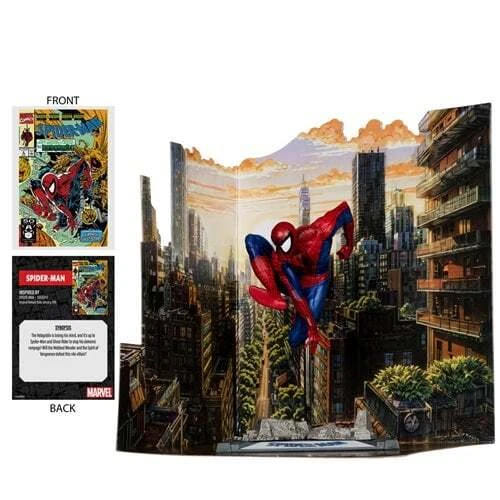 Figura posada Marvel Spider-Man #6 escala 1:10 con escena de McFarlane Toys Foto 3 de 4