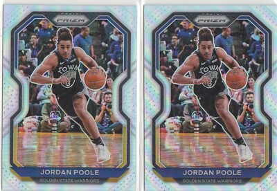 2020 2021 PANINI PRIZM JORDAN POOLE WARRIORS 2ND YEAR SILVER
