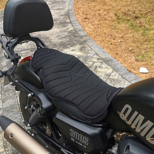 Motorcycle Air Seat Pad Sunscreen Cooling Non-Slip Double Cushion Accessories - Picture 6 of 15