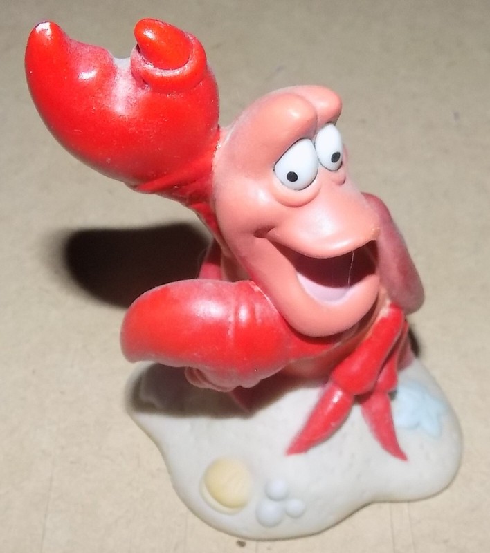LITTLE MERMAID`S SEBASTIAN THE CRAB CERAMIC MINI-FIGURINE