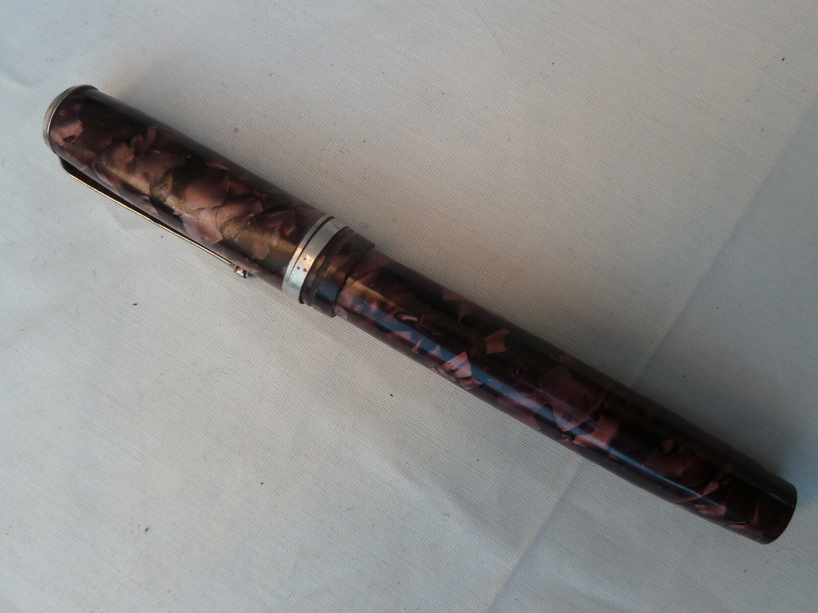 Stylo Plume Ancien À Pompe – Fabrication Française – Modèle Vintage #A22