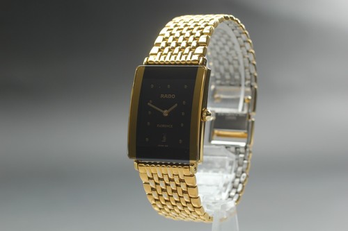 *Near MINT+++* RADO Florence 160.3605.2N Black Dial Date Quartz Watch
