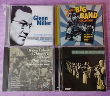 Big Band Swing CDs LOT OF 4 Glenn Miller Count Basie Goodman Dorsey Shaw Hampton