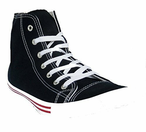New Men's Boys Asos Navy Lace Up Canvas Mid-Top Plimsolls Trainers Boots UK  6-12