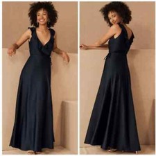 BHLDN Tansy Dress Wrap Style Midnight Navy 2