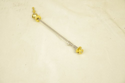 Eje de titanio liberación rápida bicicleta de carretera liberación rápida pincho QR amarillo - Imagen 4 de 7