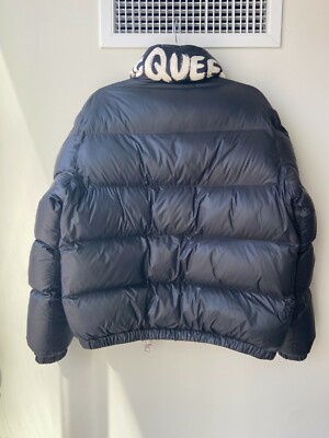 ALEXANDER MCQUEEN Men's Graffiti Logo Puffer Jacket - Size 48 EU