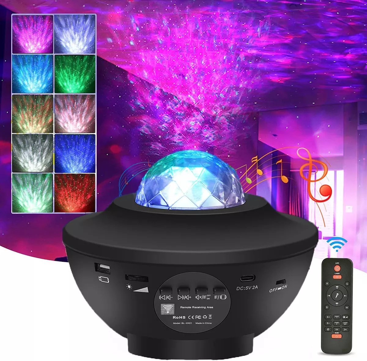 Galaxy Starlight Ciel Projecteur Nuit Adulte Bébé Chambre LED Étoilé Lampe