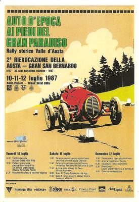 VINTAGE CAR RALLY_2nd REVOCATION OF THE AOSTA - GRAN SAN BERNARDO_July 1987 