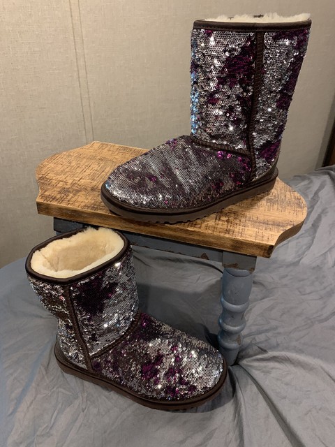 sequin ugg boots that change color