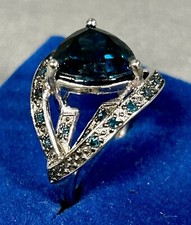 Beautiful Gemstone Green Women Ring 925 Silver