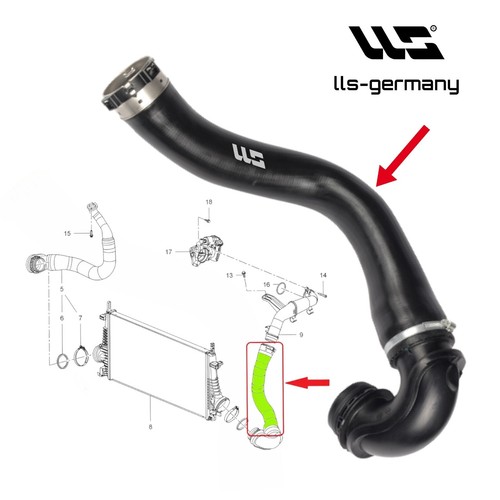 LLS® für Saab 9-5 2.0 TID TTID Turboschlauch Ladeluftschlauch 13242121 - Bild 5 von 10