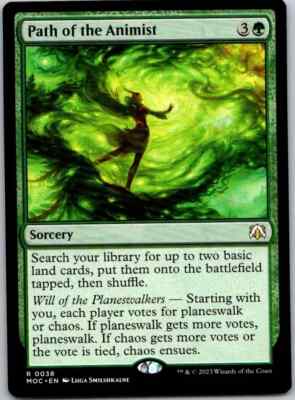 Magic the Gathering Path of the Animist March of the Machine Commander MTG