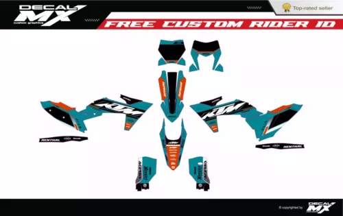 Fits KTM EXC EXC-F XC-W XCF-W 2024-25 and KTM-SX-XC-SXF-XCF-2023-24 graphic kit