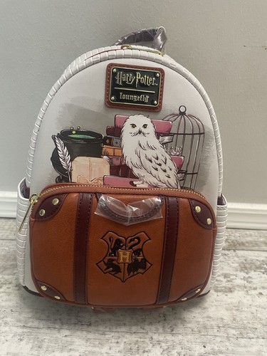 NWT Loungefly Harry Potter Hedwig Suitcase Mini Backpack