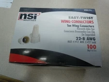  NSI WWC-T-B -  EASY TWIST TAN WIRE CONNECTORS WIRE SIZE 22-8 AWG (box of 100)