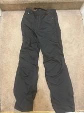 Olympia Moto Sports Riding Pants Women's Size 8 Black Padded Cordura Fabric