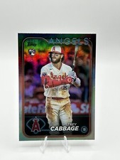 2024 Topps Series 1 Trey Cabbage Rainbow Foil RC #321 Angels