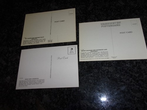 VINTAGE WASHINGTON MOUNTAINS PANORAMIC SOUVENIR POSTCARDS LOT OF 3- - Picture 3 of 3