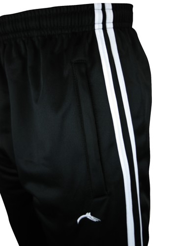 Nuevo Pantalones de chándal para hombre Pantalones de chándal a rayas sedosos informales Gimnasio Correr Pantalones deportivos - Imagen 12 de 14
