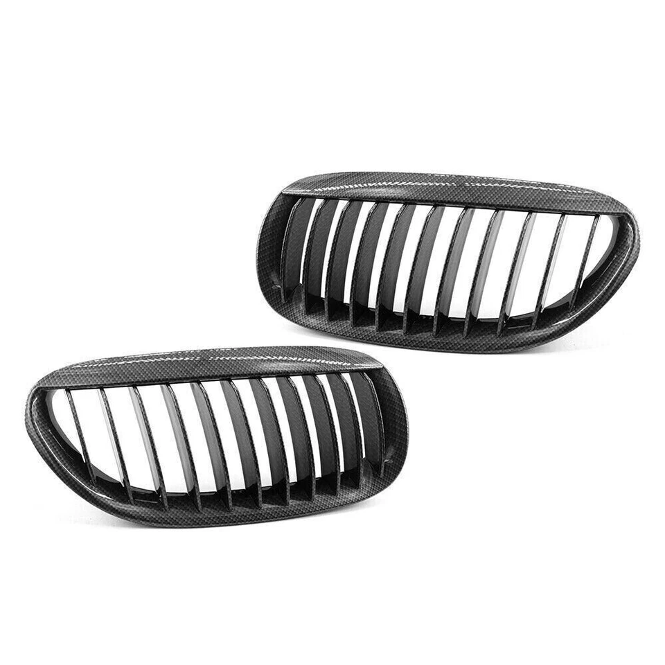 Пара решеток переднего почечного бампера подходит для BMW E63 E64 650i M6 2004-2010 - Изображение 4 из 4