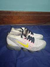 Nike Air Vapormax Flyknit 3 White/Dynamic Yellow AJ6900-103 Men’s Size 9