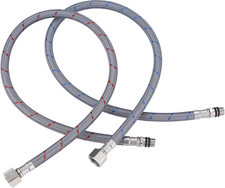 WOWOW 40" Length Faucet Supply Line, Bathroom Kitchen Faucet Lines Braided Nylon