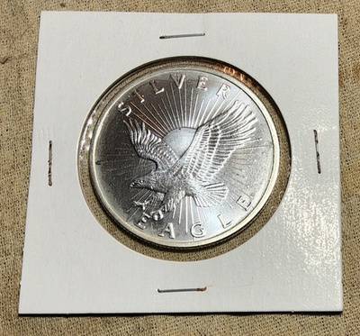 #ad 1 TROY OZ. FINE SILVER BULLION ROUND COIN SILVER EAGLE SUNSHINE MINTING BUC $30.32
