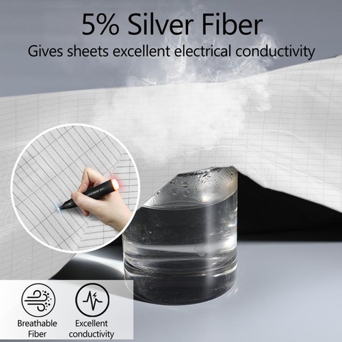 Grounding Fitted Sheets Full Size with Grounding Wire,Ground Bed Sheet for Sl... - Picture 3 of 7
