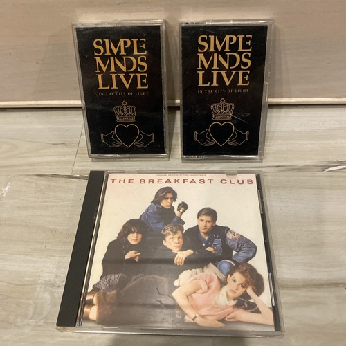 Simple Minds Cassette & CD LOT In The City 1 & 2 & Breakfast Club Soundtrack