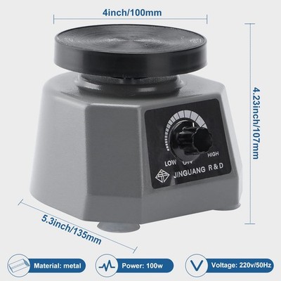 4'' Round Dental Lab Oscillator Variable Speed Shaker Mixing Plaster Vibrator US